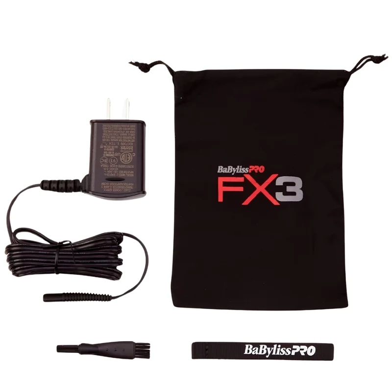 BaByliss PRO - Rasoir sans fil à double lames haute vitesse "FXX3SB" avec moteur Ferrari de 3e génération - Noir
