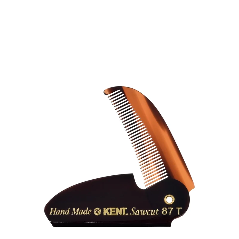 Peigne de poche pliant pour barbe et moustache (117mm/4.6") - 87T