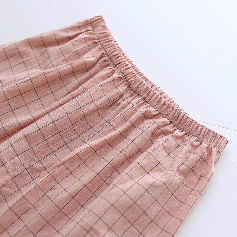 Pyjama en Gaze de Coton Chemise & Short Mixte - Printemps/ Été