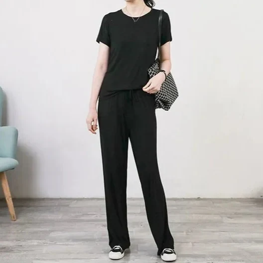Ensemble de Pyjama en Modal Fluide Femme - Printemps