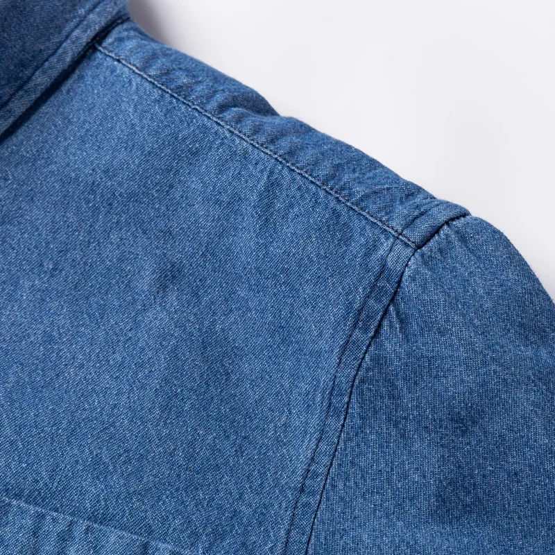 Chemise en Jean à Manches Longues Homme