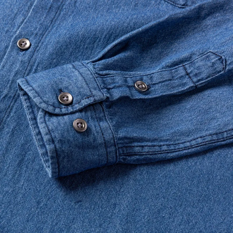 Chemise en Jean à Manches Longues Homme