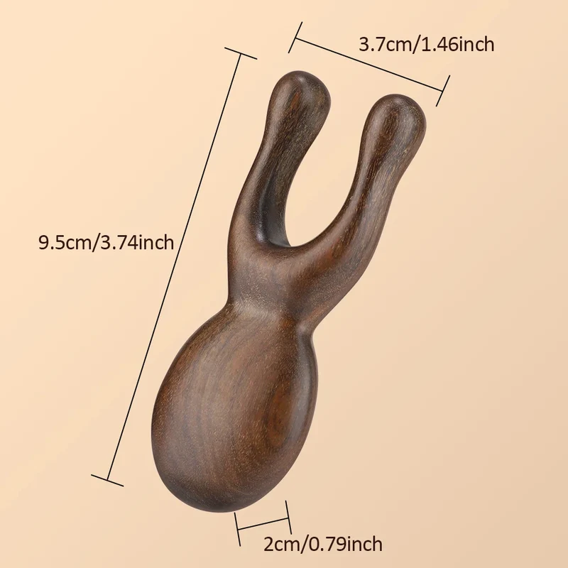 Peigne de Massage Visage & Cou Méridien en Bois de Santal