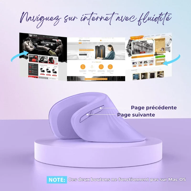 Souris Sans fil Ergonomique Anti-Douleurs