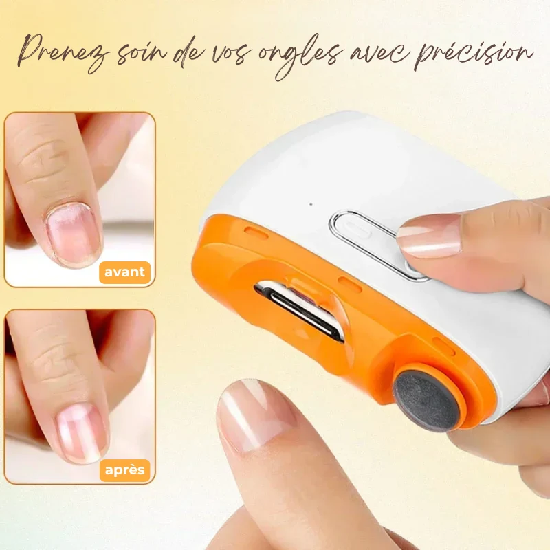 Coupe-Ongles Électrique Innovant - Polissage et Coupe