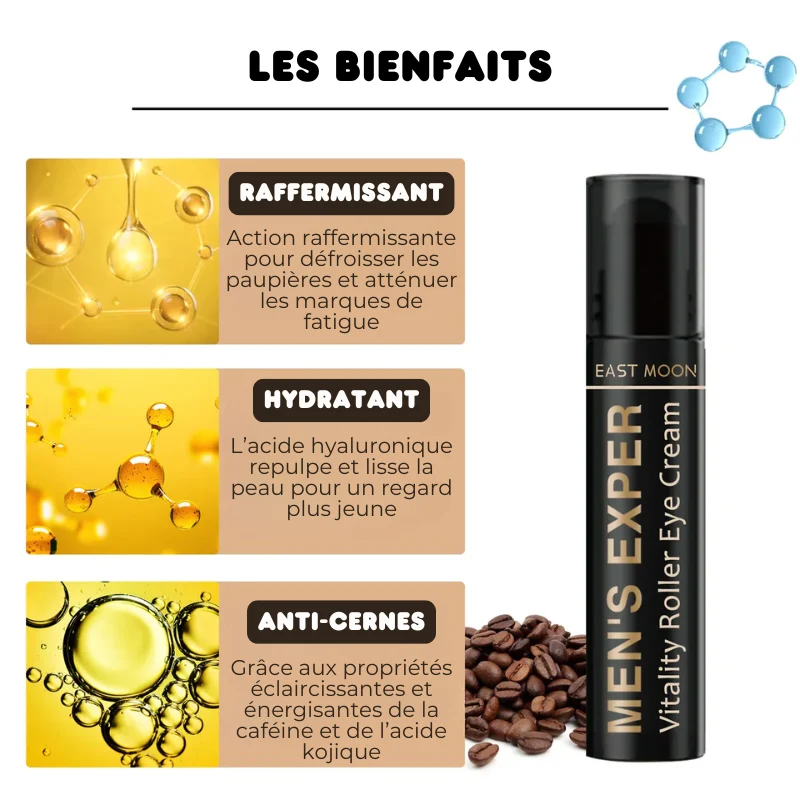 Soin Roll-on pour les yeux Anti-Fatigue au Rétinol - Soin For Men