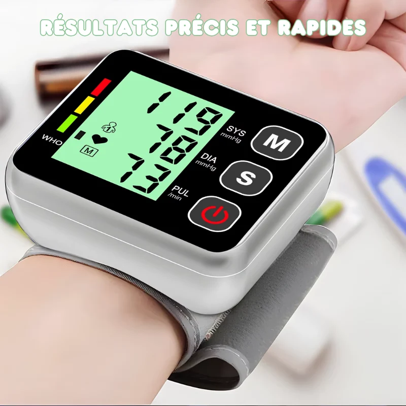 Tensiomètre de Poignet Digital - Santé Précise