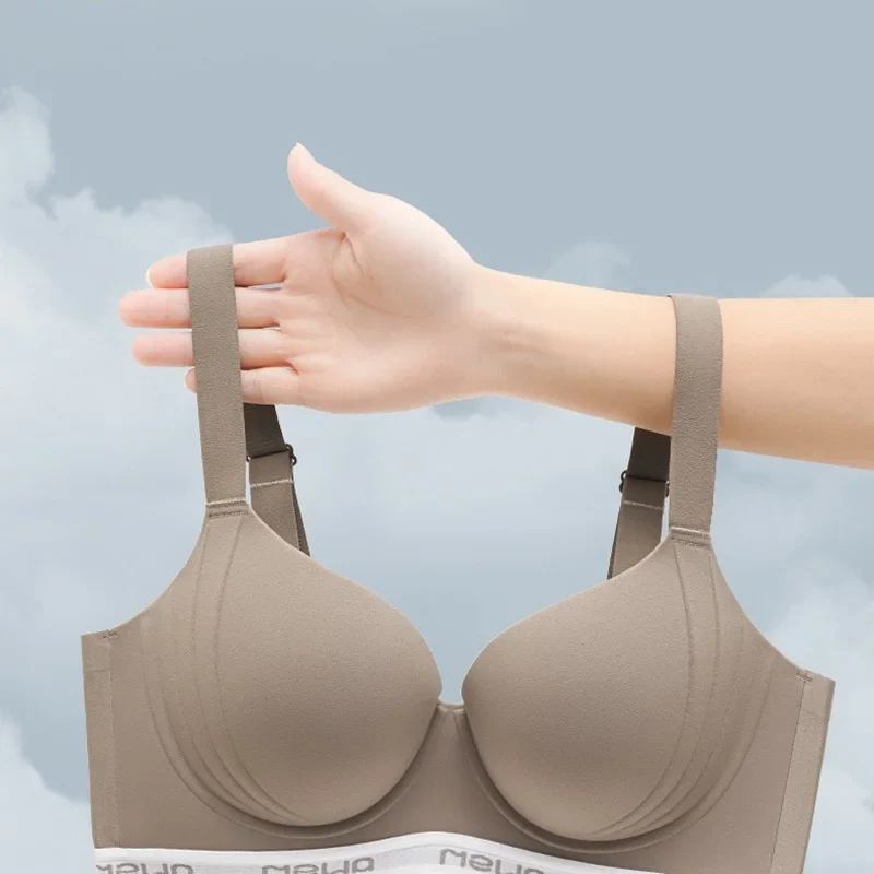 Soutien-gorge en Soie Glacée Sans Couture Effet Push Up