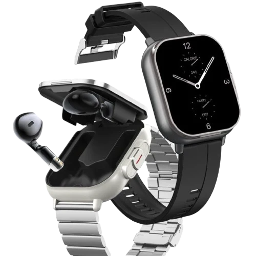 Montre intelligente connectée 2 en 1 avec écouteurs + Bracelet OFFERT