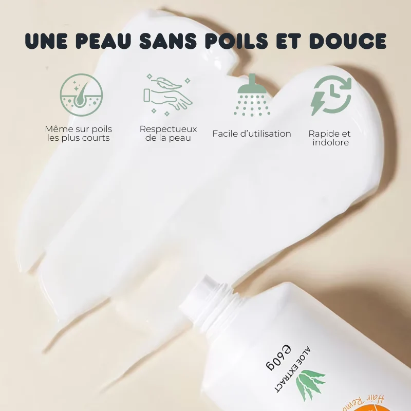 Crème dépilatoire sous la douche rapide & indolore + Spatule OFFERTE