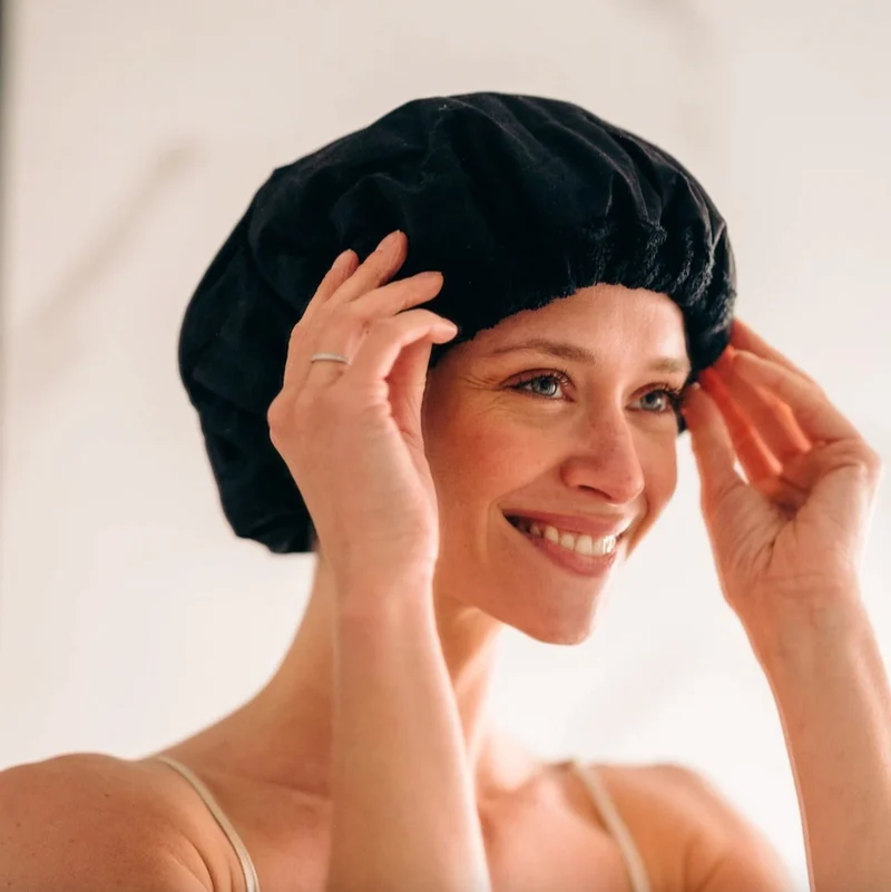 Bonnet de soin Capillaire Chauffant aux Graines de Lin