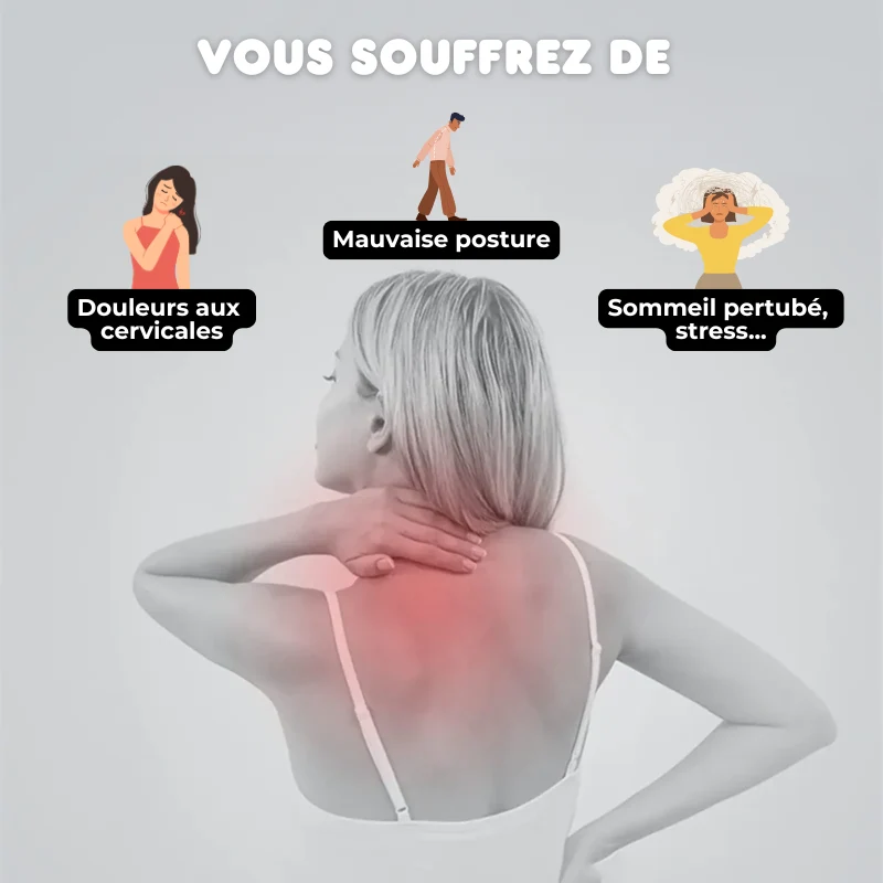 Coussin Cervicales Orth4WD Ergonomique à Mémoire de Forme