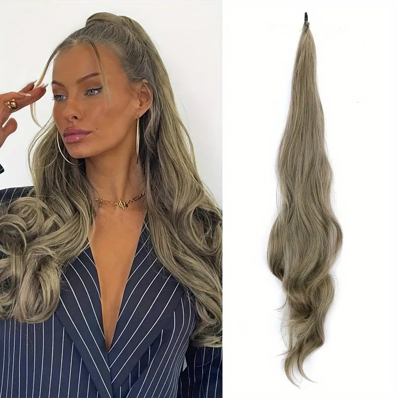 Codino elastico intrecciabile per capelli lunghi e folti - Selena