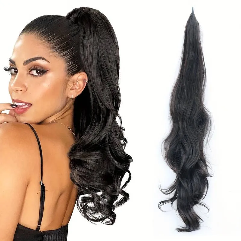 Codino elastico intrecciabile per capelli lunghi e folti - Selena