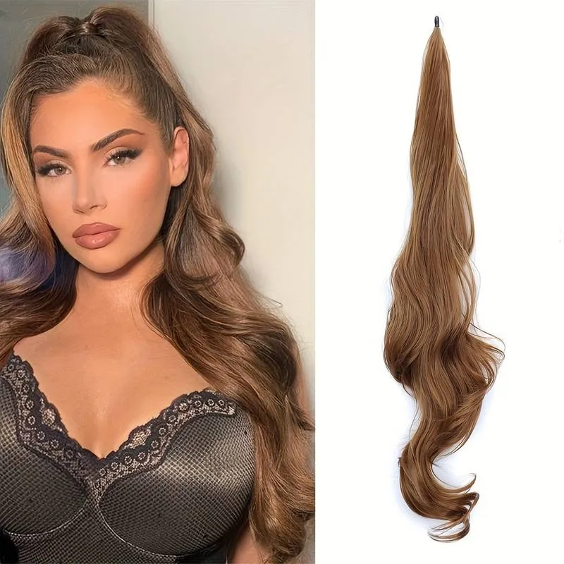 Codino elastico intrecciabile per capelli lunghi e folti - Selena