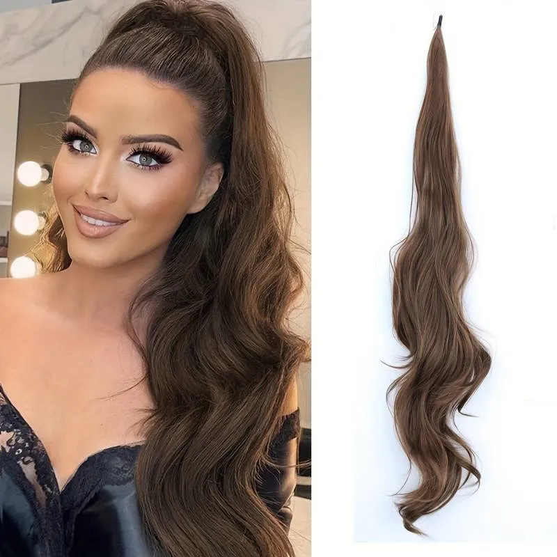 Codino elastico intrecciabile per capelli lunghi e folti - Selena