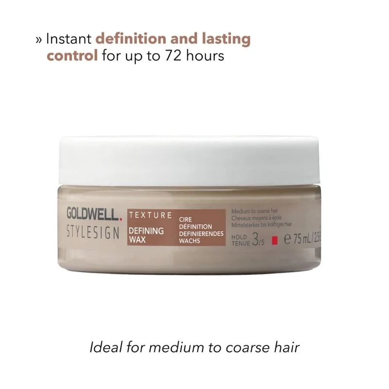 Cire de définition "Defining Wax" - Pour cheveux moyens à épais (75ml/2.5oz)