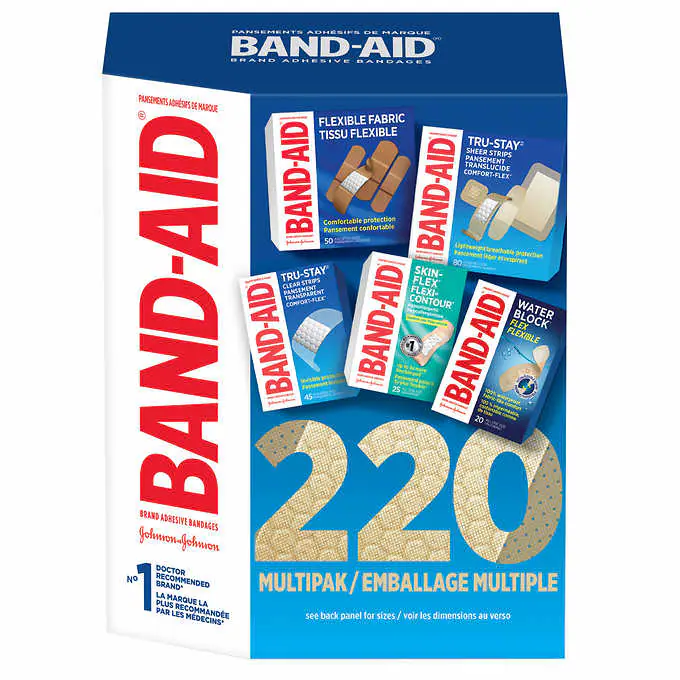 BAND-AID - Emballage Multiple de Pansements Adhésifs