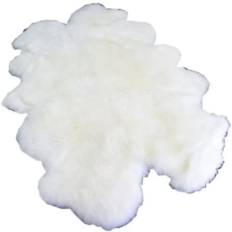 WINDWARD - Tapis en Peluche en Peau de Mouton Naturelle
