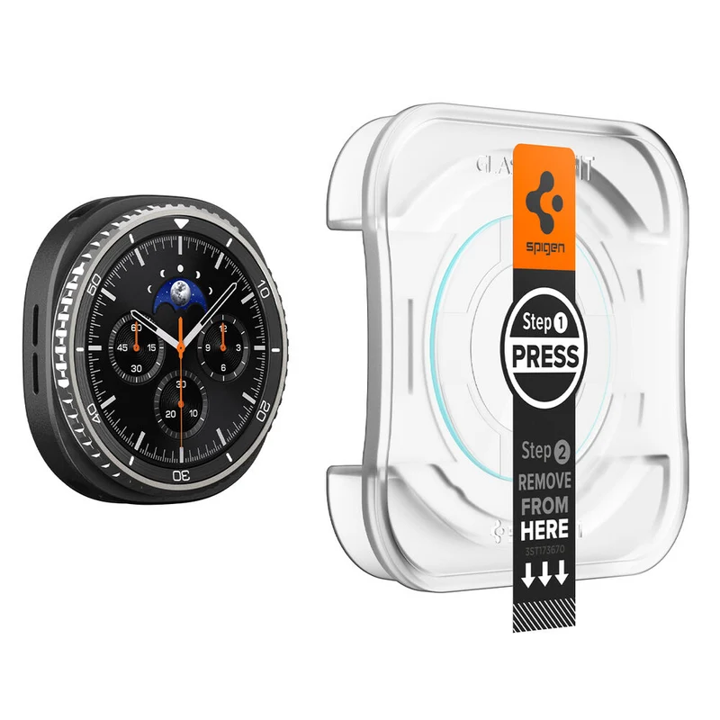 Spigen Galaxy Watch 8 Classic 46mm GLAS.tR EZ Fit Glass Screen Protector 2PCS (Clear)