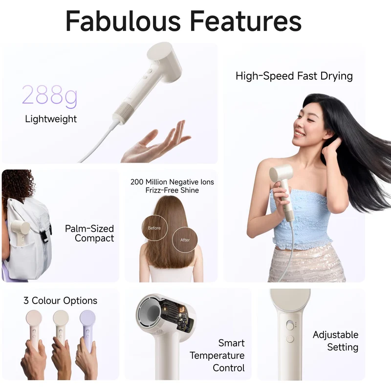 Laifen Air High-Speed Hair Dryer (Glossy Tan)