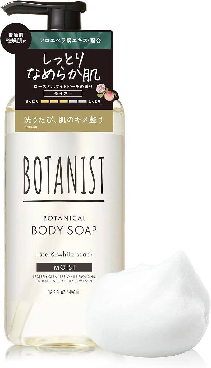 Botanist Botanical Body Soap Moist Rose and White Peach 500ml