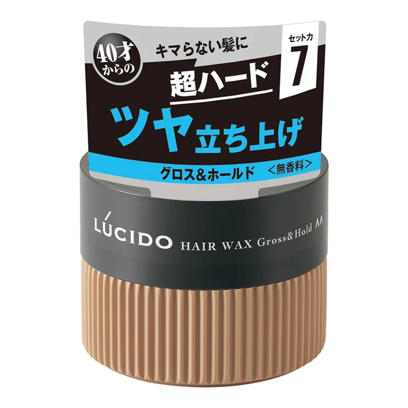 Lucido Unscented Hair Wax for Men Gloss and Hold Styling 80g