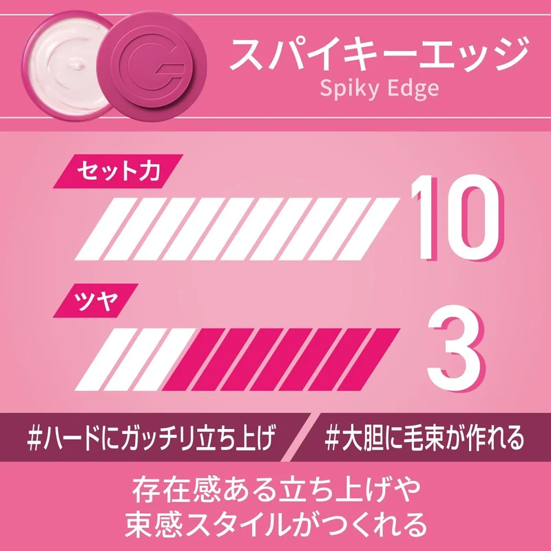 GATSBY Moving Rubber Spiky Edge Hair Styling Wax 80g