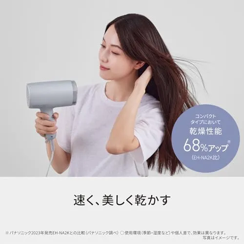 Panasonic Dryer Nanocare nanoe compact EH-NA7M-H moist gray ※100V