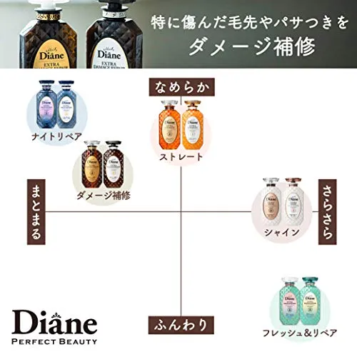 Diane Minion Design Shampoo & Treatment Damage Repair Floral & Berry Fragrance 450ml