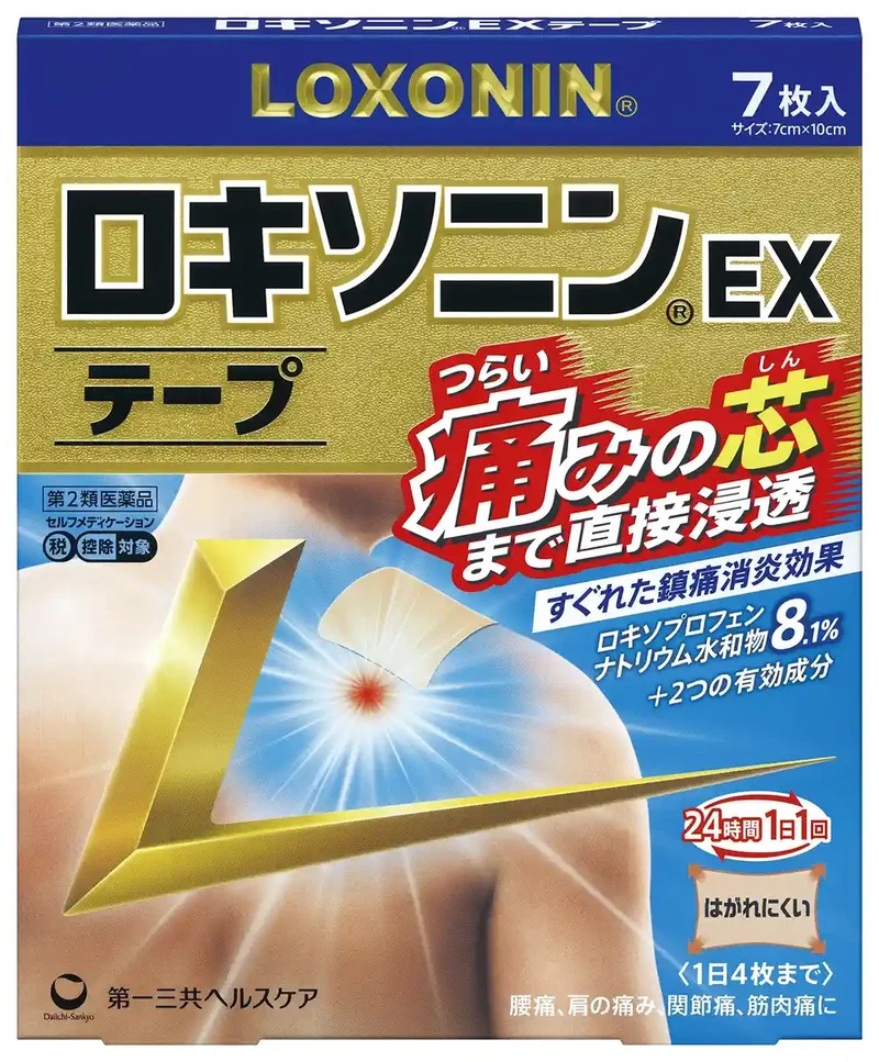 Loxonin Ex Tape - 7 Sheets [Class 2 OTC Drug]