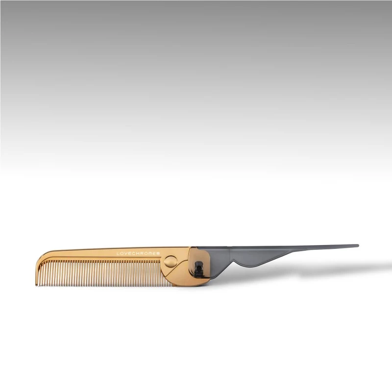 LOVECHROME K24GP Bangs Hair Brush Comb, Gold
