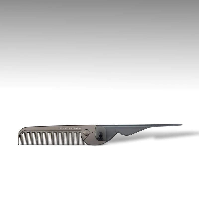 LOVECHROME PG Bangs Hair Brush Comb, Premium Black