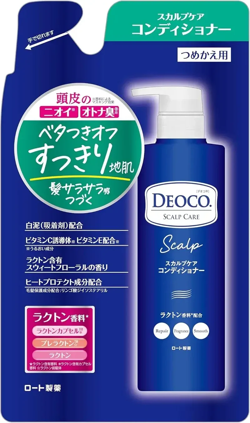 Deoco Scalp Care Shampoo Refill 370 ml Sweet Floral Fragrance
