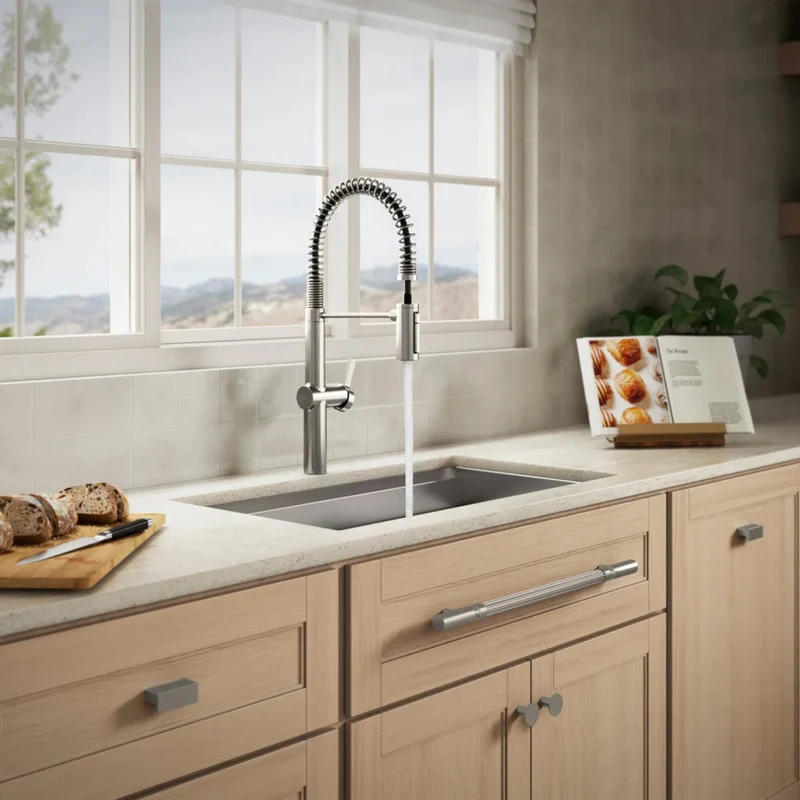 KOHLER - Robinet d'Évier Semi-Professionnel de Cuisine Rétractable Haku