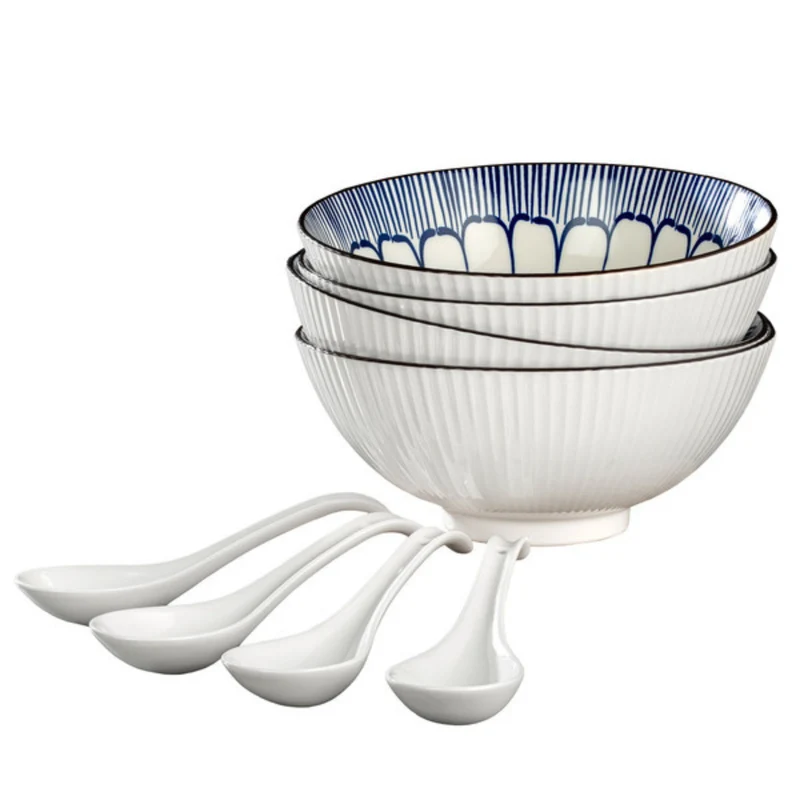 SIGNATURE HOUSEWARES - Paquet de 4 Bols avec Cuillères