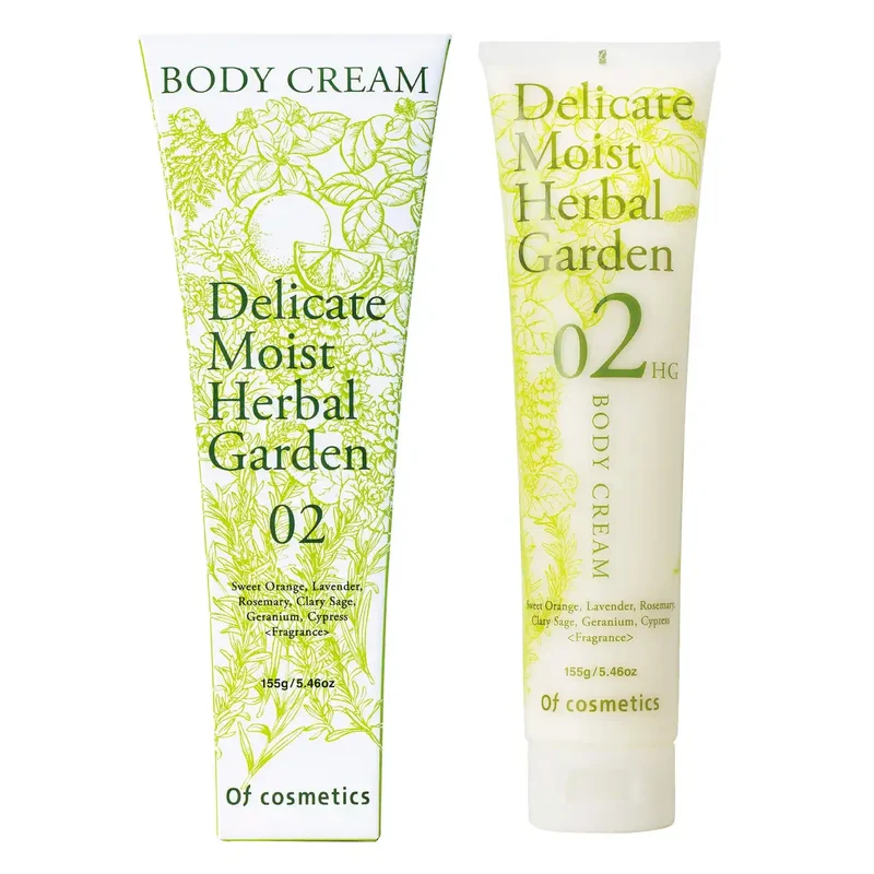 Of Cosmetics Herbal Garden Body Cream 155g with Hyaluronic Acid Moisturizer