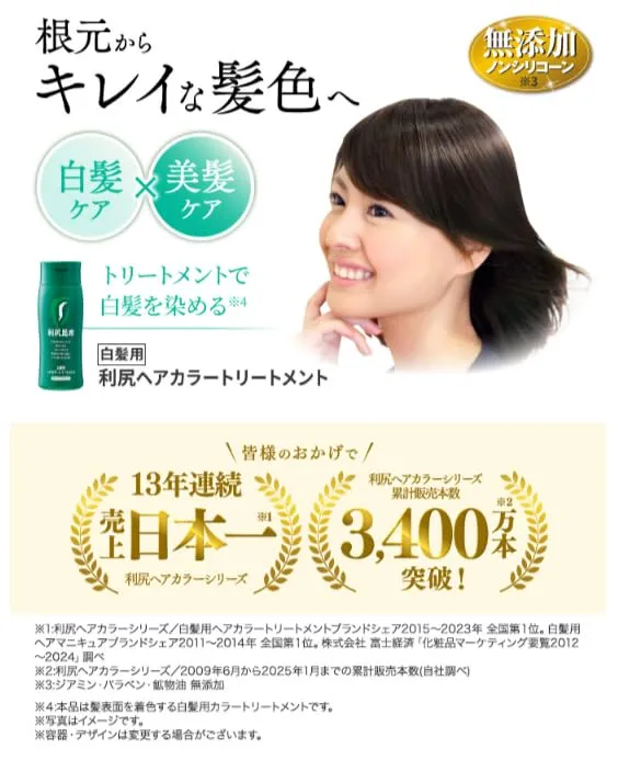 Sastty Rishiri Hair Color Treatment Black 200g for Gray Hair Coverage