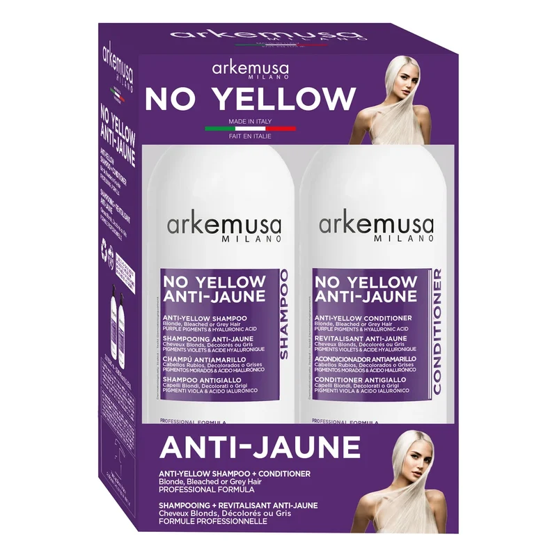 ARKEMUSA MILANO - Shampoing et Revitalisant Anti-Jaune