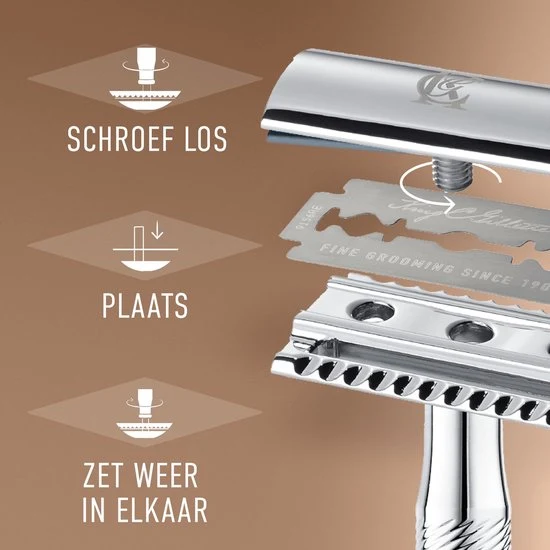 King C. Gillette Double Edge Safety Scheermes - 5 Scheermesjes