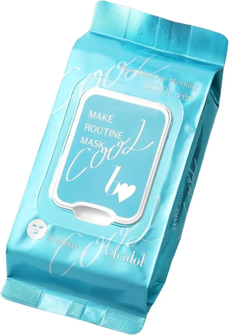 B Idol Morning Routine Cooling Hydrating Face Mask 21-Count
