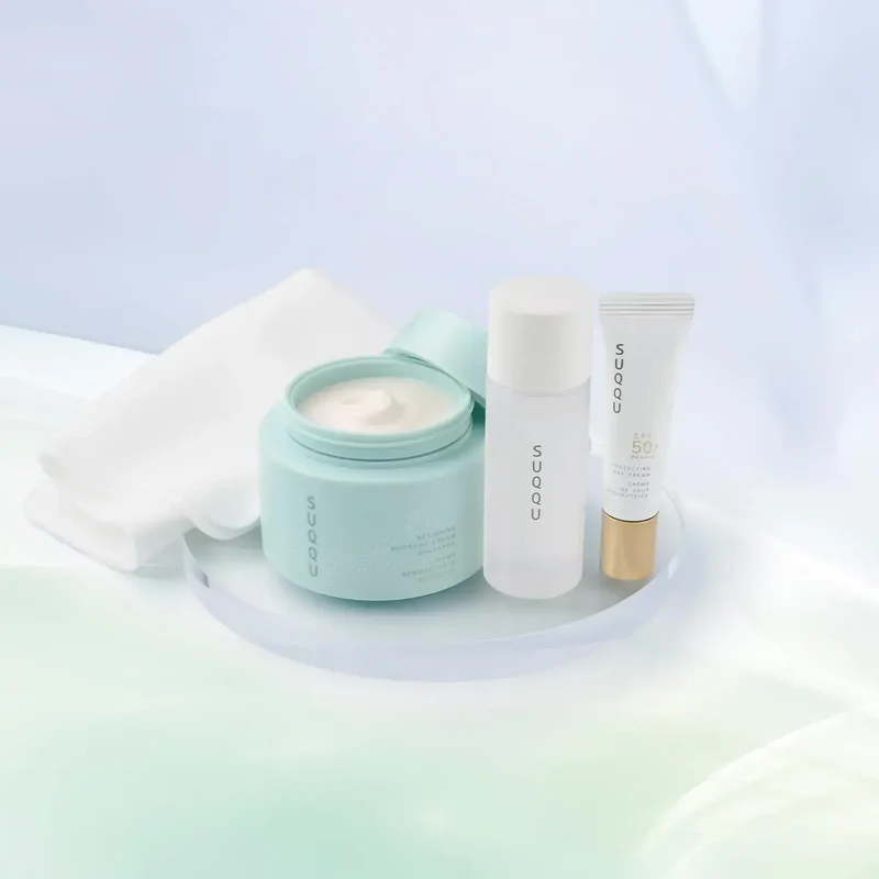 Suqqu SC Designing Massage Cream EENKA Kit 200g Skincare Routine