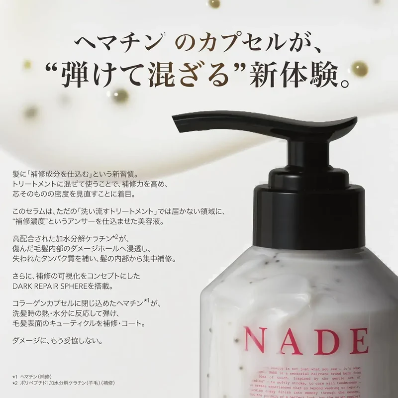 Nade Keratin Hair Repair Serum Hematin Treatment 280mL