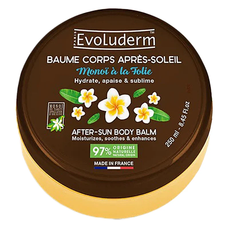 Baume corps hydratant après soleil Monoï