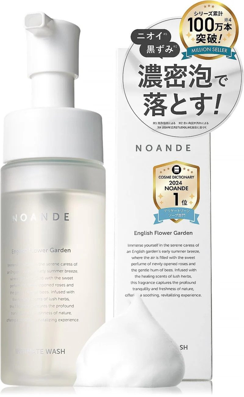 Noande Intimate Wash Foam Moisturizing & Scent-Free Mildly Acidic 150ml Japan