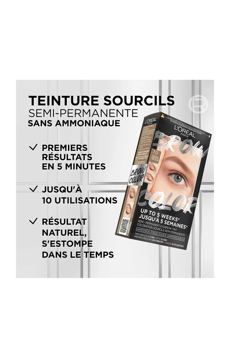 Coloration sourcils semi-permanente