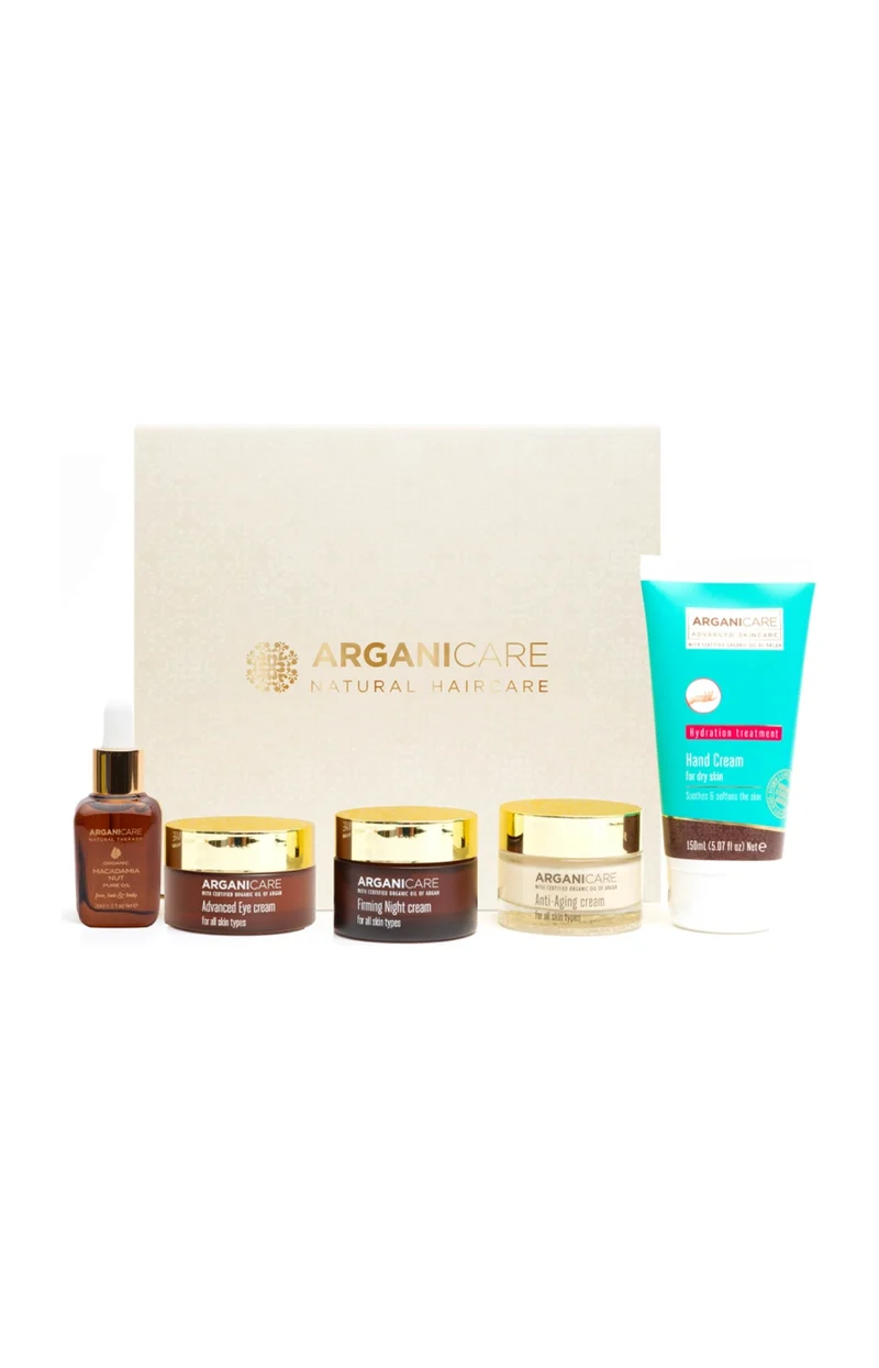 Coffret anti-âge - Argan - Visage, corps & cheveux secs - 5 produits