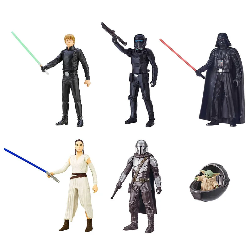 STAR WARS - Ensemble de 6 Figurines Articulées