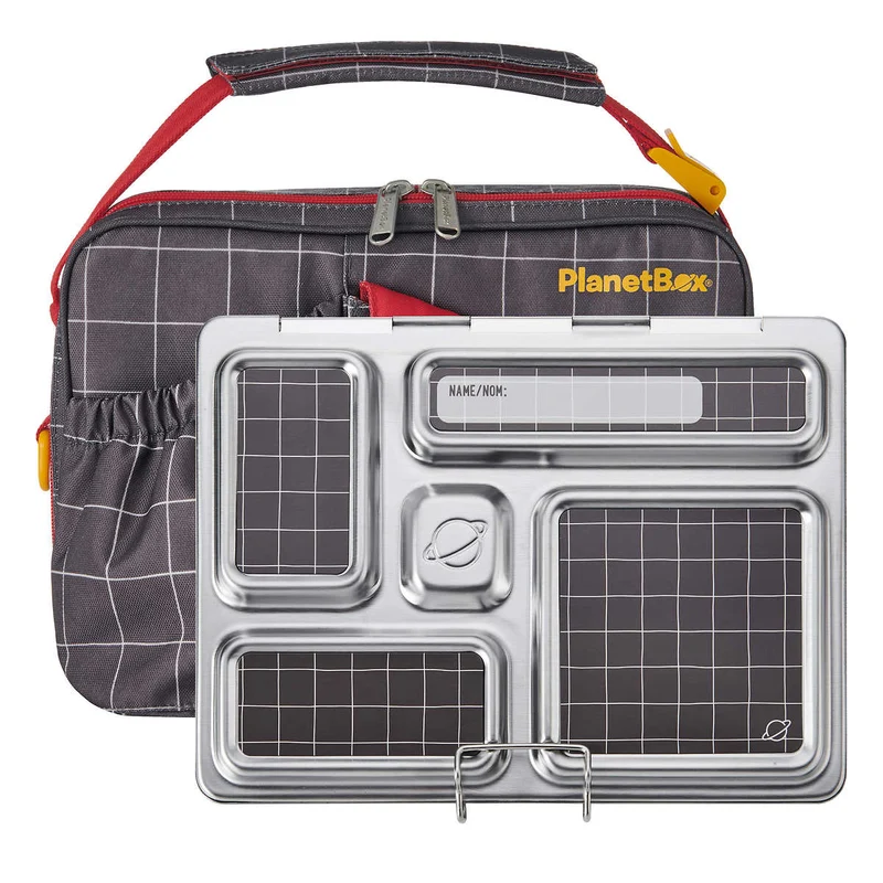 PLANETBOX - Ensemble de Boite à Lunch en Acier Inoxydable