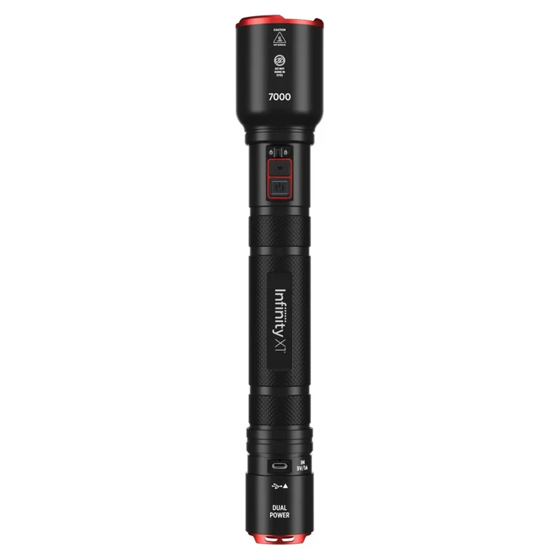 INFINITY X1 - Lampe de Poche à Alimentation Hybride de 7000 Lumens